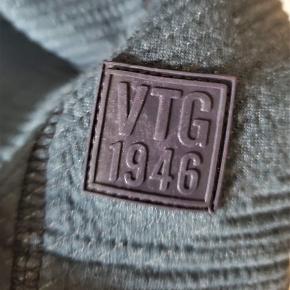 VTG 1946 Men's Pullover Sweatshirt Jacket 1/2 Zip Front Ribbed Texture Sporty - Picture 8 of 12